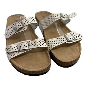 Alexis Bendel Peggy White Sandals Size 11